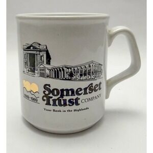 Mug Made In England Somerset Trust 100 Year Celebration 1989 Bank